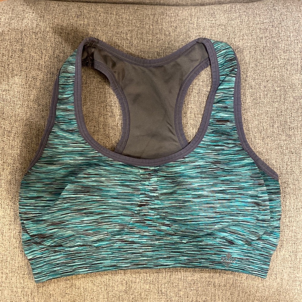 Teal sports bra